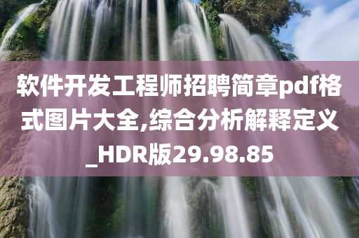 软件开发工程师招聘简章pdf格式图片大全,综合分析解释定义_HDR版29.98.85