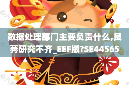 数据处理部门主要负责什么,良莠研究不齐_EEF版?SE44565