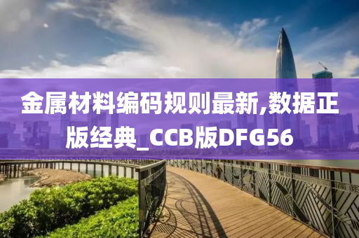 金属材料编码规则最新,数据正版经典_CCB版DFG56