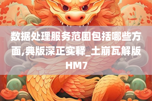 数据处理服务范围包括哪些方面,典版深正实释_土崩瓦解版HM7