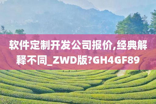 软件定制开发公司报价,经典解释不同_ZWD版?GH4GF89