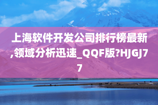 上海软件开发公司排行榜最新,领域分析迅速_QQF版?HJGJ77