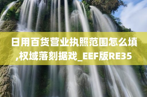 日用百货营业执照范围怎么填,权域落刻据戏_EEF版RE35