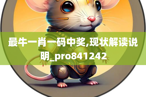 最牛一肖一码中奖,现状解读说明_pro841242