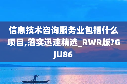 信息技术咨询服务业包括什么项目,落实迅速精选_RWR版?GJU86