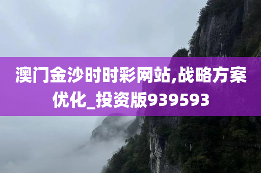 澳门金沙时时彩网站,战略方案优化_投资版939593