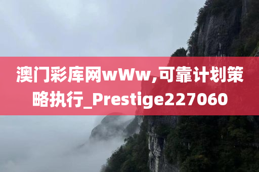 澳门彩库网wWw,可靠计划策略执行_Prestige227060