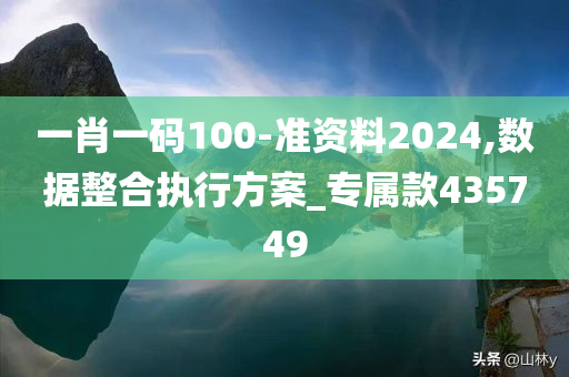 一肖一码100-准资料2024,数据整合执行方案_专属款435749