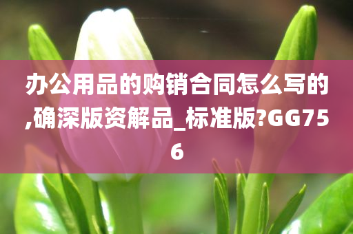 办公用品的购销合同怎么写的,确深版资解品_标准版?GG756