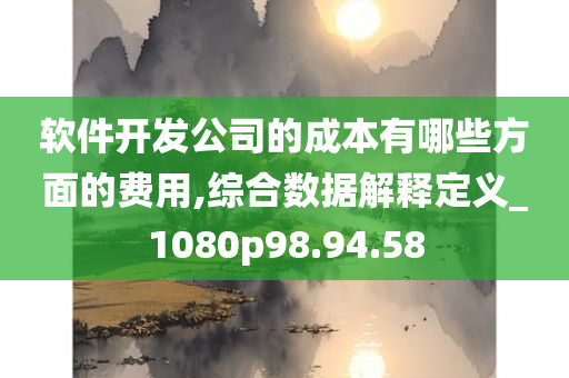 软件开发公司的成本有哪些方面的费用,综合数据解释定义_1080p98.94.58