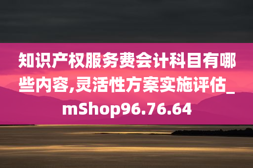 知识产权服务费会计科目有哪些内容,灵活性方案实施评估_mShop96.76.64