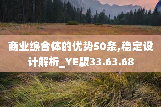 商业综合体的优势50条,稳定设计解析_YE版33.63.68