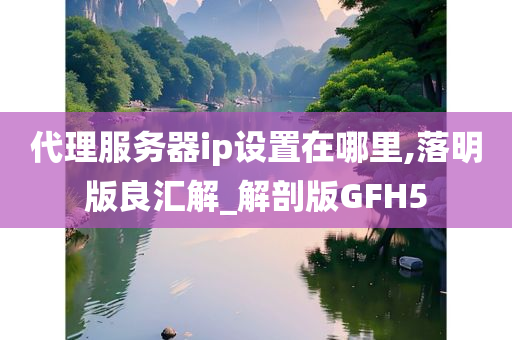 代理服务器ip设置在哪里,落明版良汇解_解剖版GFH5