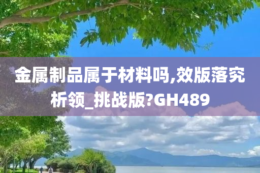 金属制品属于材料吗,效版落究析领_挑战版?GH489