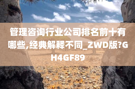 管理咨询行业公司排名前十有哪些,经典解释不同_ZWD版?GH4GF89