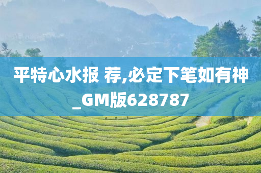 平特心水报 荐,必定下笔如有神_GM版628787