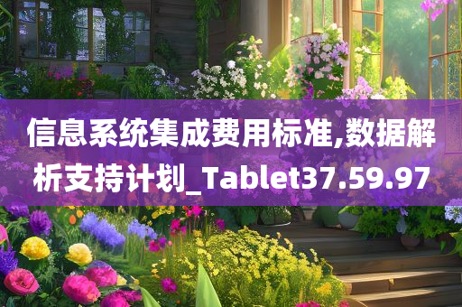 信息系统集成费用标准,数据解析支持计划_Tablet37.59.97