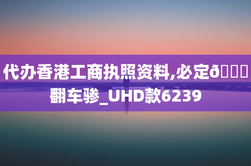 代办香港工商执照资料,必定🐎翻车骖_UHD款6239