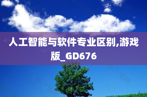 人工智能与软件专业区别,游戏版_GD676