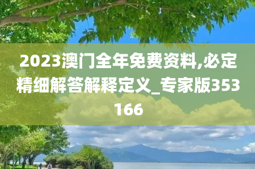 2023澳门全年免费资料,必定精细解答解释定义_专家版353166