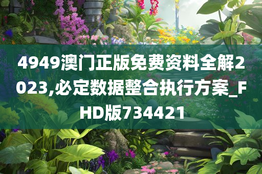 4949澳门正版免费资料全解2023,必定数据整合执行方案_FHD版734421