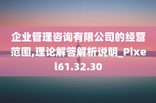 企业管理咨询有限公司的经营范围,理论解答解析说明_Pixel61.32.30