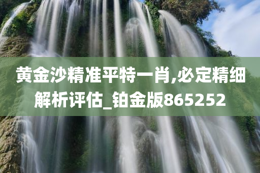 黄金沙精准平特一肖,必定精细解析评估_铂金版865252