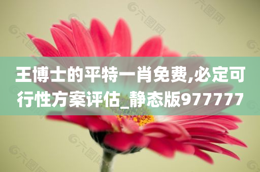 王博士的平特一肖免费,必定可行性方案评估_静态版977777