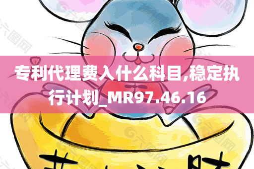 专利代理费入什么科目,稳定执行计划_MR97.46.16