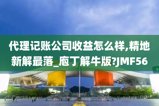 代理记账公司收益怎么样,精地新解最落_庖丁解牛版?JMF56