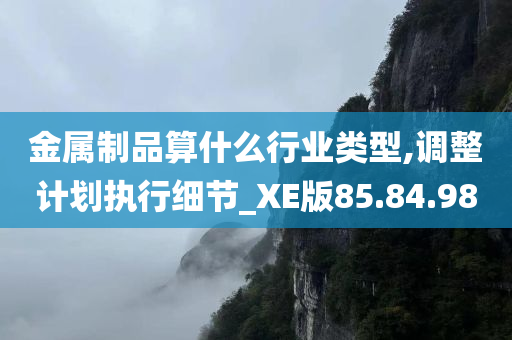 金属制品算什么行业类型,调整计划执行细节_XE版85.84.98