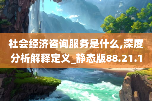 社会经济咨询服务是什么,深度分析解释定义_静态版88.21.10