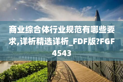 商业综合体行业规范有哪些要求,详析精选详析_FDF版?FGF4543