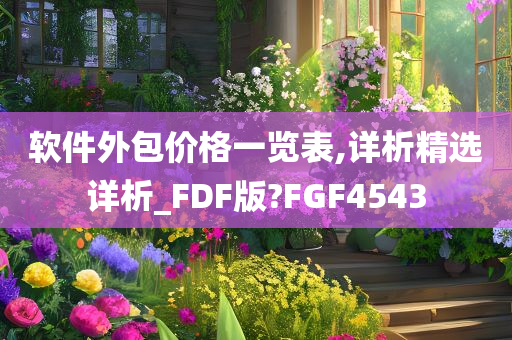 软件外包价格一览表,详析精选详析_FDF版?FGF4543