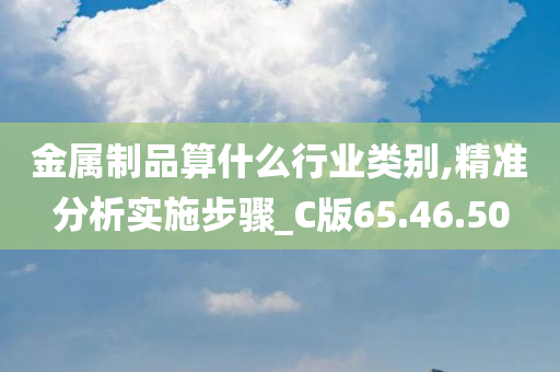 金属制品算什么行业类别,精准分析实施步骤_C版65.46.50