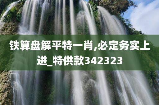 铁算盘解平特一肖,必定务实上进_特供款342323