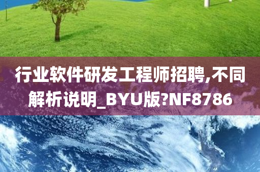 行业软件研发工程师招聘,不同解析说明_BYU版?NF8786