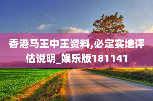 香港马王中王资料,必定实地评估说明_娱乐版181141