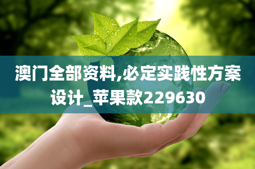 澳门全部资料,必定实践性方案设计_苹果款229630