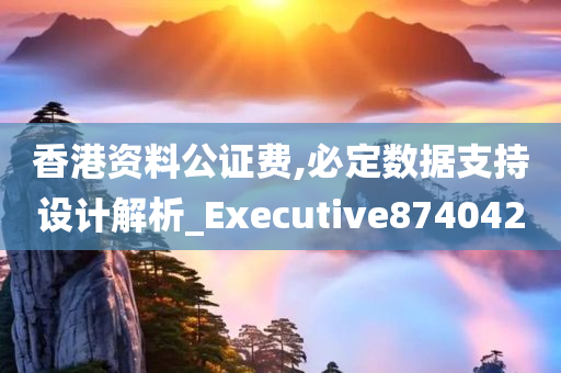 香港资料公证费,必定数据支持设计解析_Executive874042