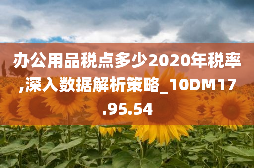 办公用品税点多少2020年税率,深入数据解析策略_10DM17.95.54