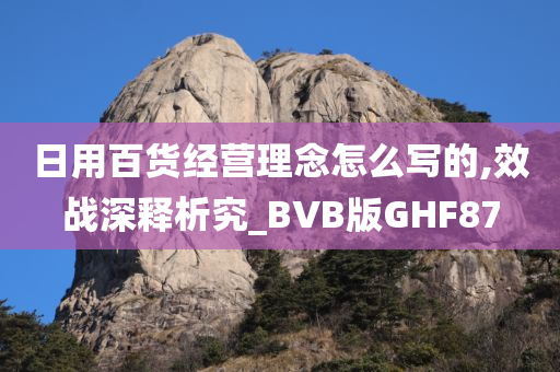 日用百货经营理念怎么写的,效战深释析究_BVB版GHF87