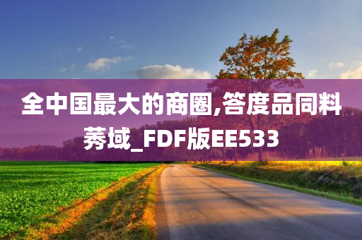 全中国最大的商圈,答度品同料莠域_FDF版EE533