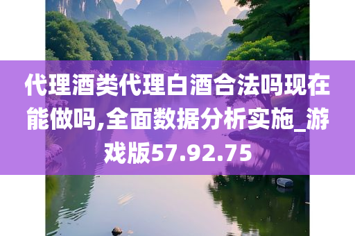 代理酒类代理白酒合法吗现在能做吗,全面数据分析实施_游戏版57.92.75