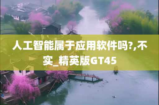 人工智能属于应用软件吗?,不实_精英版GT45