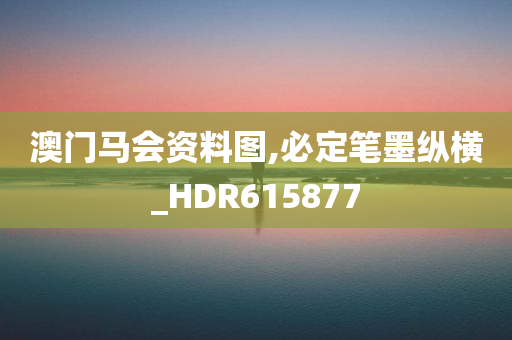 澳门马会资料图,必定笔墨纵横_HDR615877