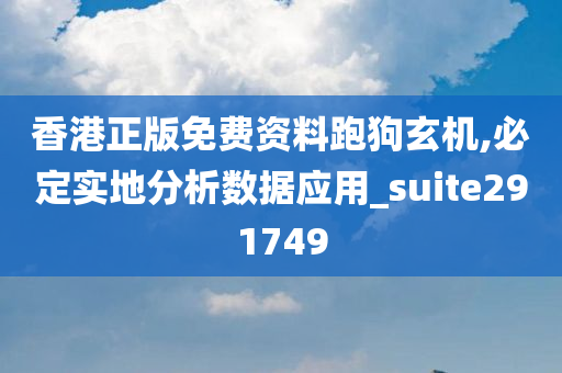 香港正版免费资料跑狗玄机,必定实地分析数据应用_suite291749