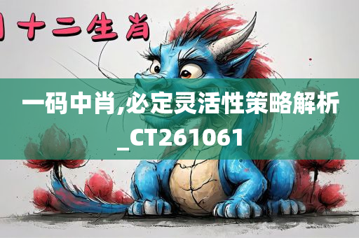 一码中肖,必定灵活性策略解析_CT261061