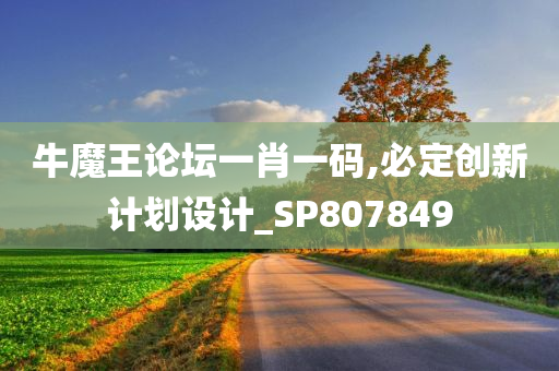 牛魔王论坛一肖一码,必定创新计划设计_SP807849