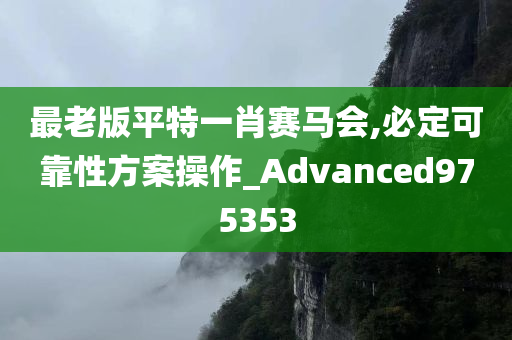 最老版平特一肖赛马会,必定可靠性方案操作_Advanced975353